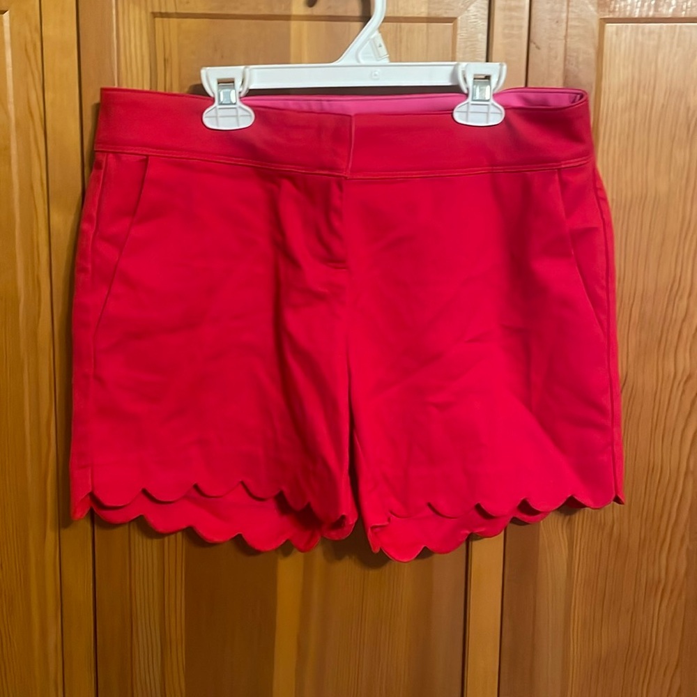 Women’s red shorts, size 4.